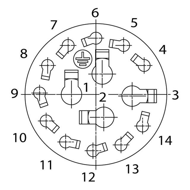 C01610I0140031 Amphenol Tuchel Industrial  Alloggiamenti per connettori circolari